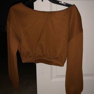 Sweater crop top